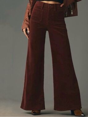 MOTHER Corduroy patch poket roller pant